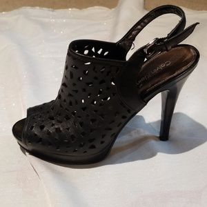 *SALE* Calvin Klein laser cut peep toe heels